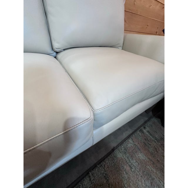 Hancock & Moore Hancock and Moore Creamy Soft Leather Sofa For Sale - Image 4 of 12