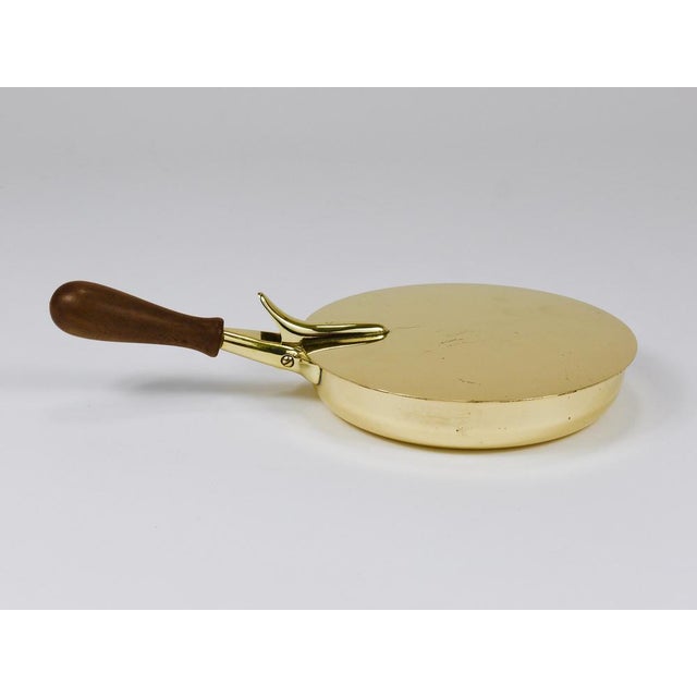 Butler Brass Ashtray with Lid and Handle attributed to Carl Auböck, Vienna, 1950s For Sale - Image 9 of 18