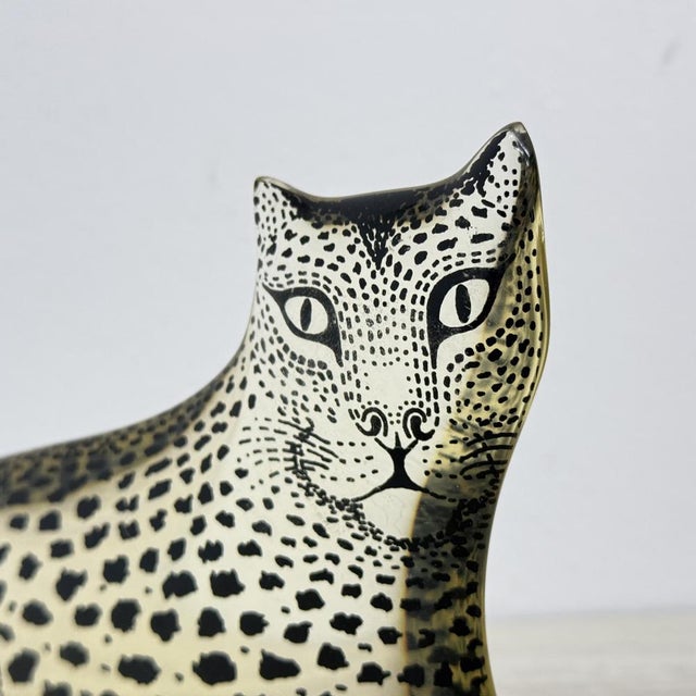 Large Mid-Century Modern Resin Leopard by Abraham Palatnik, Brazil, 1970s For Sale - Image 16 of 18