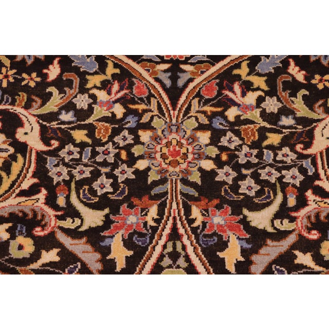 Textile Shabby Chic Brown/Tan Wool Rug - 9'1'' X 11'0'' For Sale - Image 7 of 10