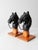 Antique Horse Head Hitching Post Finials Pair For Sale - Image 10 of 11