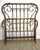 Victorian Antique Art Nouveau Brass Full Bed With Scrollwork & Engraved Details, C. 1900 For Sale - Image 3 of 10