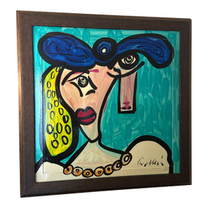 1970s Abstract Peter Keil Original Framed Painting