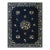 1920s Antique Blue Rectangle Floral Deco Room Size Knotted Chinese Peking Rug For Sale