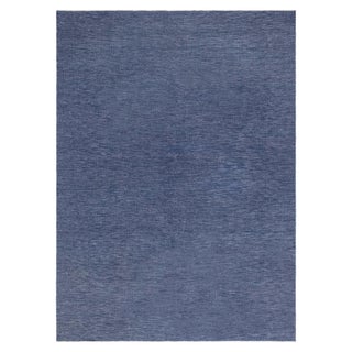 Vintage Swedish Flat-Weave Rug in Deep Indigo, at Doris Leslie Blau For Sale