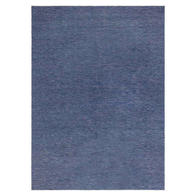 Vintage Swedish Flat-Weave Rug in Deep Indigo, at Doris Leslie Blau For Sale