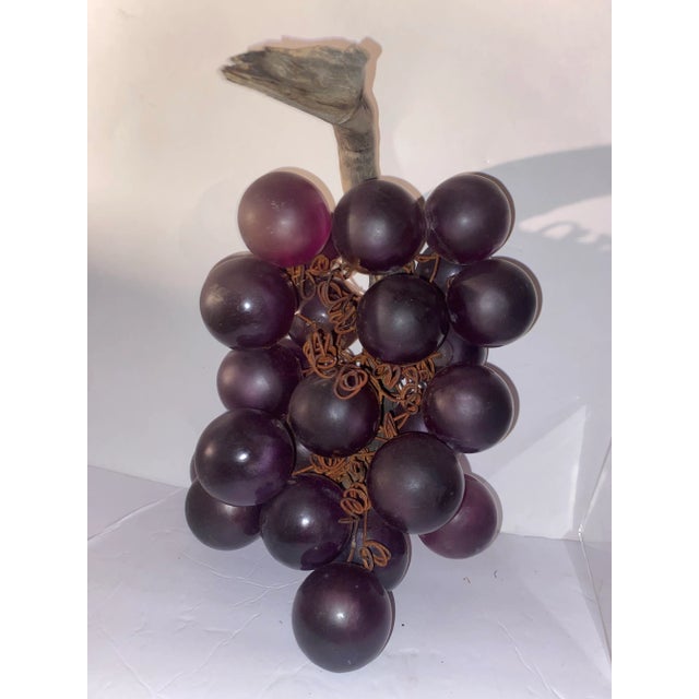 Lucite Grapes .Vintage Lucite Grape Cluster. Lucite Grape Cluster For Sale - Image 9 of 12