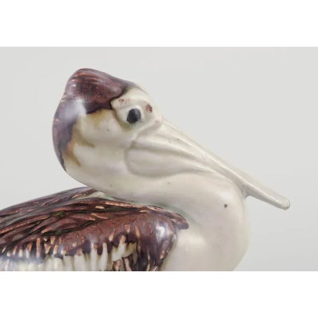 Mid 20th Century Ceramic Pelican Figurine by Jeanne Grut for Royal Copenhagen For Sale - Image 4 of 8