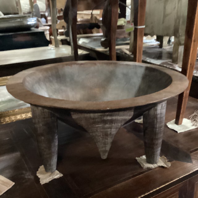 Wood Early 20th Century Hand-Carved Wood Kava Bowl From Fiji For Sale - Image 7 of 11