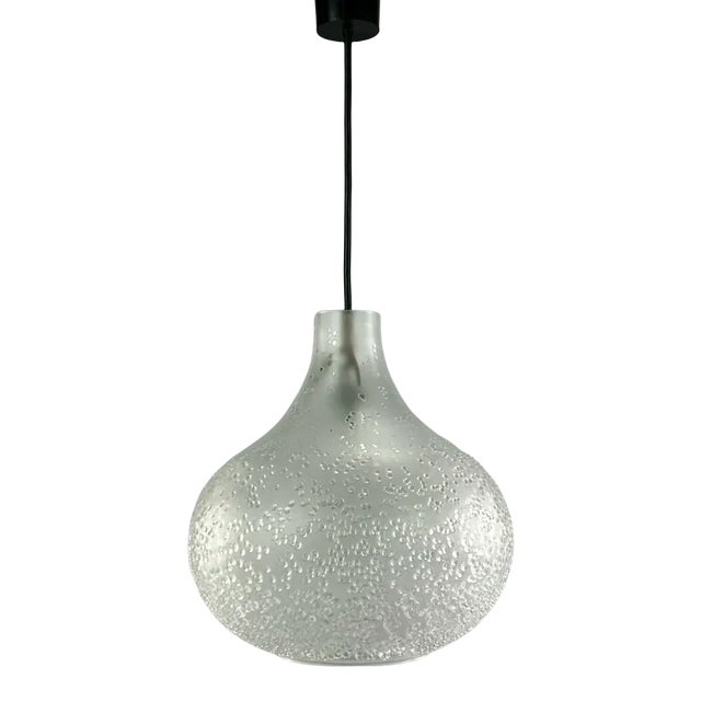 Space Design Glass Ceiling Lamp from Peill & Putzler For Sale
