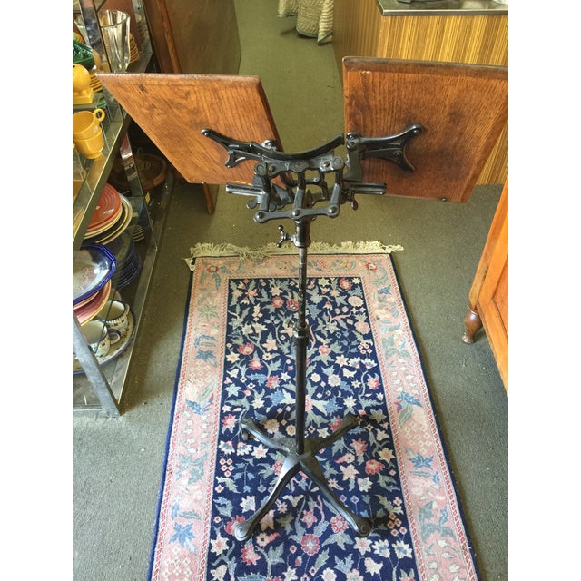 Antique Cast Iron Dictionary Stand Chairish