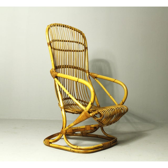 Italian Bamboo Chairs, 1960s For Sale - Image 4 of 4