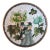 6in Chinese Enamel Cloisonne Plate. Bird and Flowers. For Sale