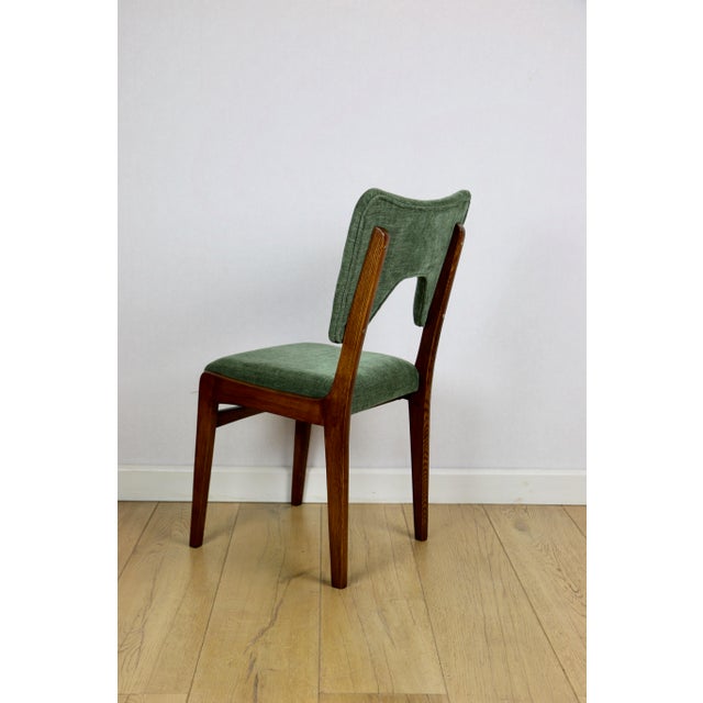 Wood Vintage Olive Chairs by Rajmund Hałas, 1970s, Set of 2 For Sale - Image 7 of 14