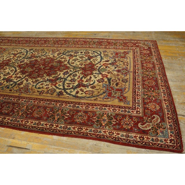 Textile 1930s Persian Isfahan Carpet ( 6'7'' x 10'4'' - 200 x 315 ) For Sale - Image 7 of 12