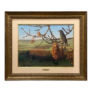 Raymond C. Boothe, Starlings in a Winter Landscape, 1976