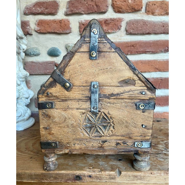 Antique Indian Dowry Chest, 1800s For Sale - Image 6 of 12