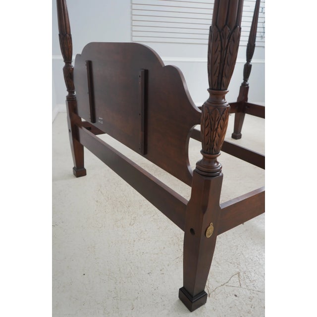 Statton Queen Size 4 Post Poster Bed For Sale - Image 11 of 12