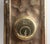 Art Nouveau Mid 20th Century Gilded Art Nouveau Reading 11 In. Back Plate For Sale - Image 3 of 6