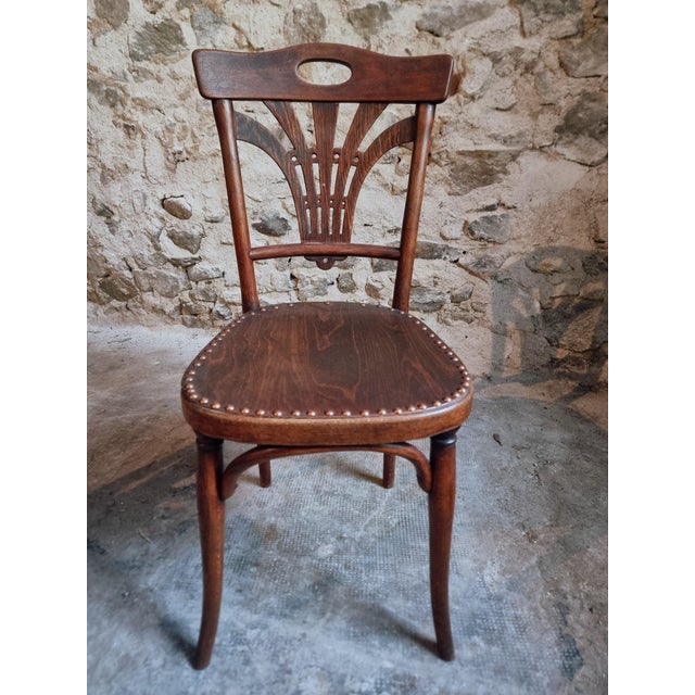 Antique French Bistro Chairs from Thonet, 1920, Set of 4 For Sale - Image 13 of 18
