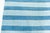 Mid 20th Century Doris Leslie Blau Vintage Indian Dhurrie Striped Blue Rug For Sale - Image 5 of 9