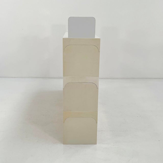 Modern White Modular Shelf by Olaf Von Bohr for Kartell, 1970s For Sale - Image 3 of 15