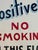 Traditional Antique Hand Painted No Smoking Sign From Knoxville Building For Sale - Image 3 of 5