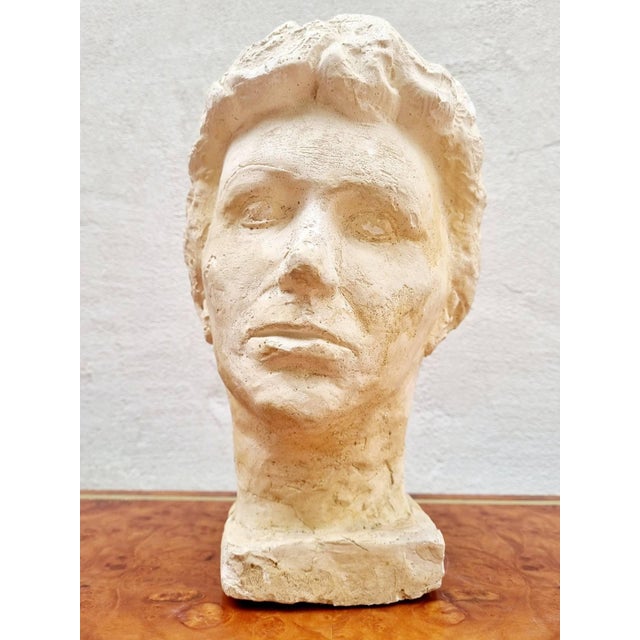 Sculptured Plaster Female Modelled Head, Italy, 1950s For Sale - Image 13 of 13