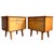 Mid 20th Century Mid-Century Modern Danish Bedside Tables in Duo-Tone Wood, 1950s, Set of 2 For Sale - Image 5 of 11