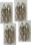 Murano Corridor Wall Lamps in Sand Tone, Set of 4 For Sale - Image 9 of 9