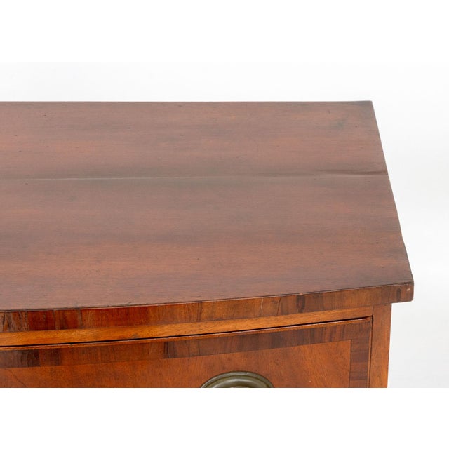 George III Style Fruitwood Chest of Drawers For Sale - Image 4 of 9