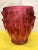 1960s Vintage XL Red Naked Ladies Glass Art Unique Vase For Sale - Image 10 of 13