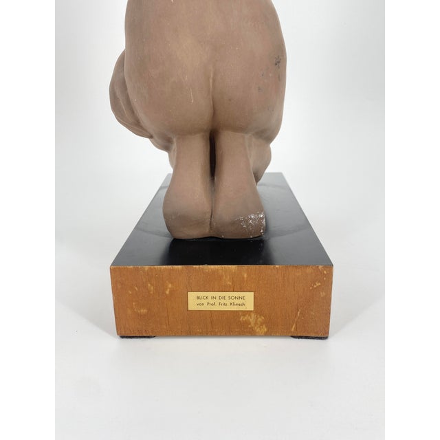 Ceramic Fritz Klimsch, Look Into the Sun, 20th Century, Ceramic For Sale - Image 7 of 14