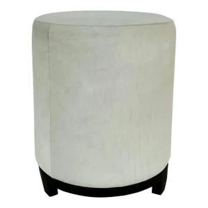 Arteriros White Hair on Hide Wimberly Ottoman