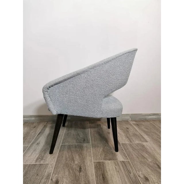 Mid-Century Fabric Armchair, in Restored conditions. Designed 1960 to 1969