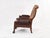 Animal Skin 19th Century Gentleman's Library Chair Restored in Axis Deer Hide and Chesterfield Leather For Sale - Image 7 of 17