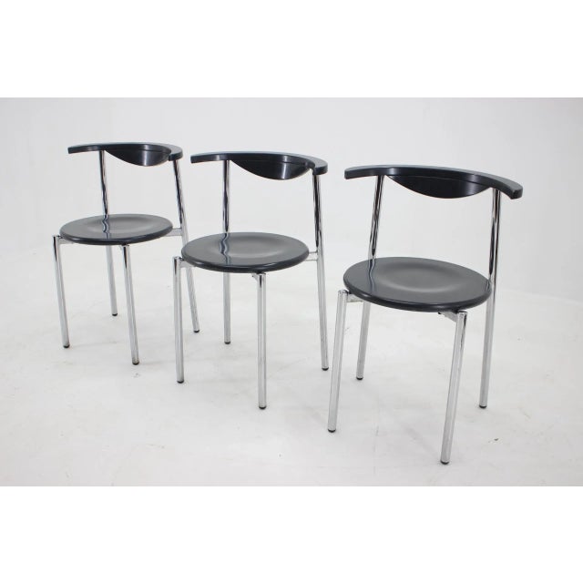 Mid-Century Dining Chairs, Germany, 1980s, Set of 3 For Sale - Image 13 of 17