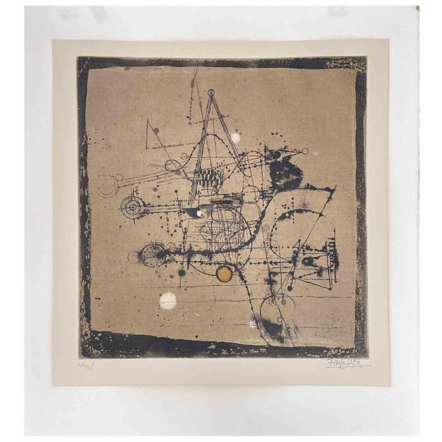 Untitled is an artwork realized by Johnny Friedlaender 1970s. Etching on wove paper. Signed and numbered. Edition of 135...