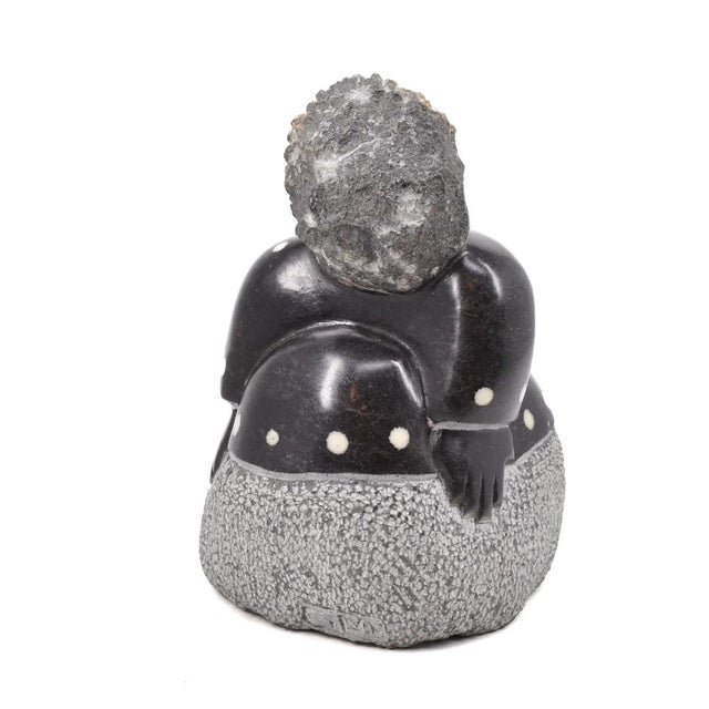 Early 20th Century Shona Stone Woman Sculpture In The Style of Colleen For Sale - Image 4 of 6
