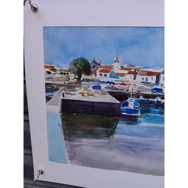 Michel Roubille, L'Île d'Yeu, 1982, Watercolor For Sale - Image 4 of 6