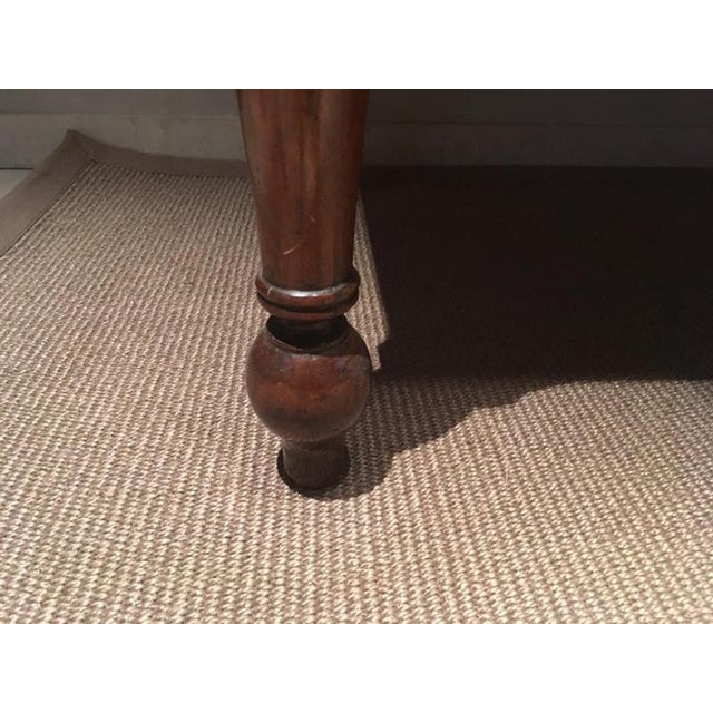 Brown Rustic Pinewood Dining Table with Drawer, Italy For Sale - Image 8 of 18