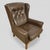 Nordic Wingback Chairs in Brown Leather, 1970, Set of 2 For Sale - Image 4 of 10