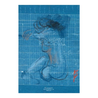 1960s Katharine Yares Female Nude Drawing For Sale