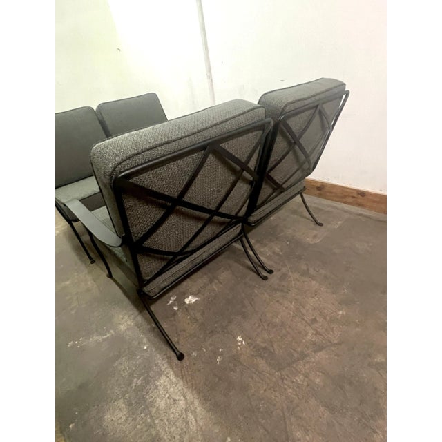 Wrought Iron Sofa with Four Moveable Lounges in the Style of Italian Salterini For Sale - Image 9 of 12