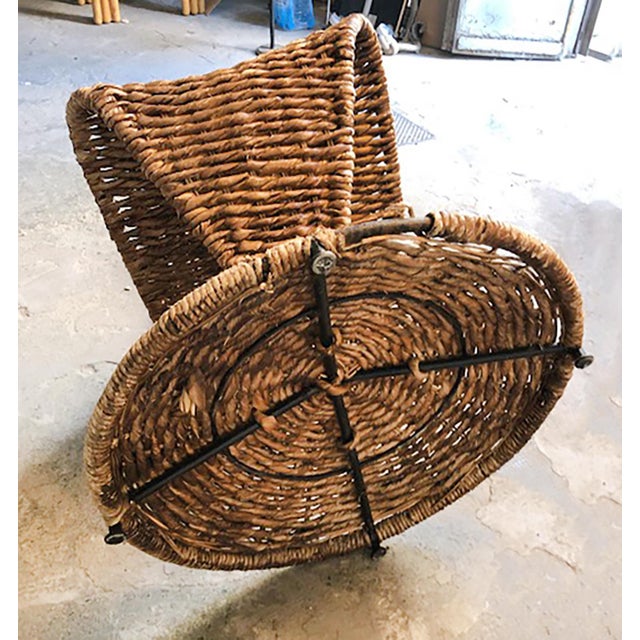 Metal S Chair in Braided Rope by Marzio Cecchi, 1970s For Sale - Image 7 of 8