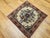 Vintage Bakhtiari Rug, Hand-Knotted Wool, Floral Pattern, Ivory & Rust Red, 3x3 For Sale - Image 11 of 12