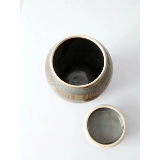 Vintage Studio Pottery Jar For Sale - Image 9 of 12