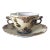 Antique Art Nouveau Silesia "Old Ivory" Pattern Bouillon Cup & Saucer Set- 2 Pieces For Sale