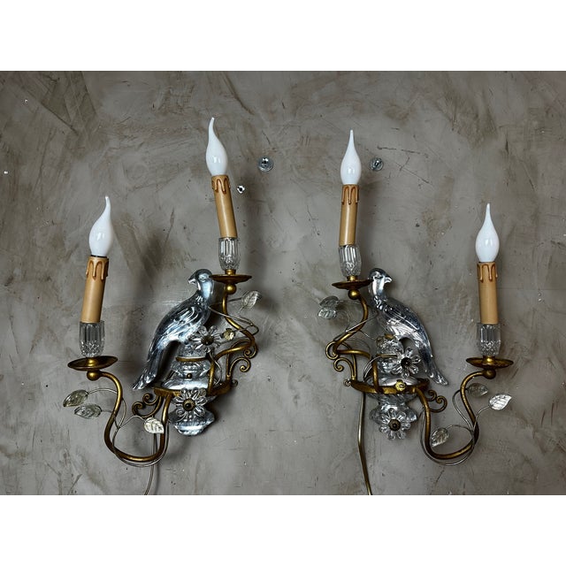Vintage Wall Lights from Maison Baguès, 1950, Set of 2 For Sale - Image 13 of 13