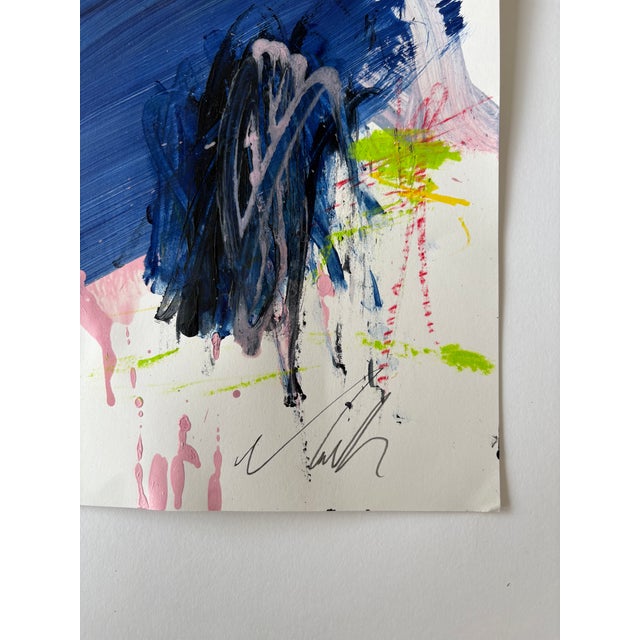 2020s Contemporary Abstract Acrylic and Pencil on Paper "Alter05" by Marcus Aitken For Sale - Image 5 of 8